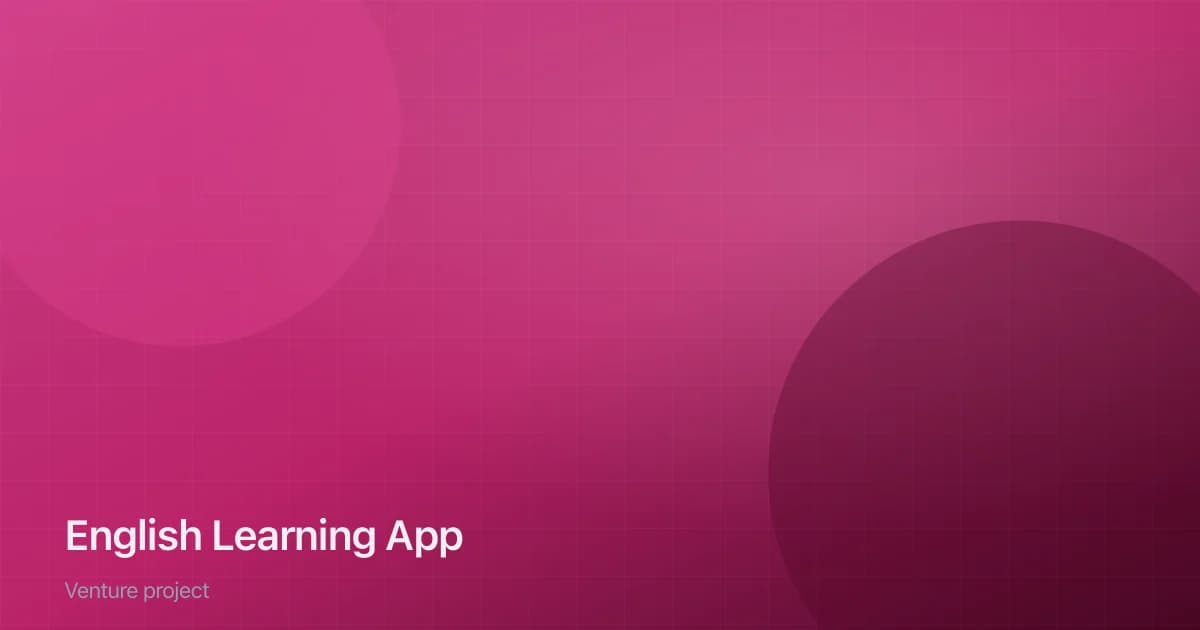 English Learning App venture