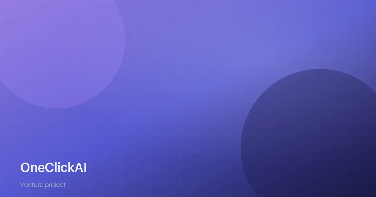 OneClickAI venture