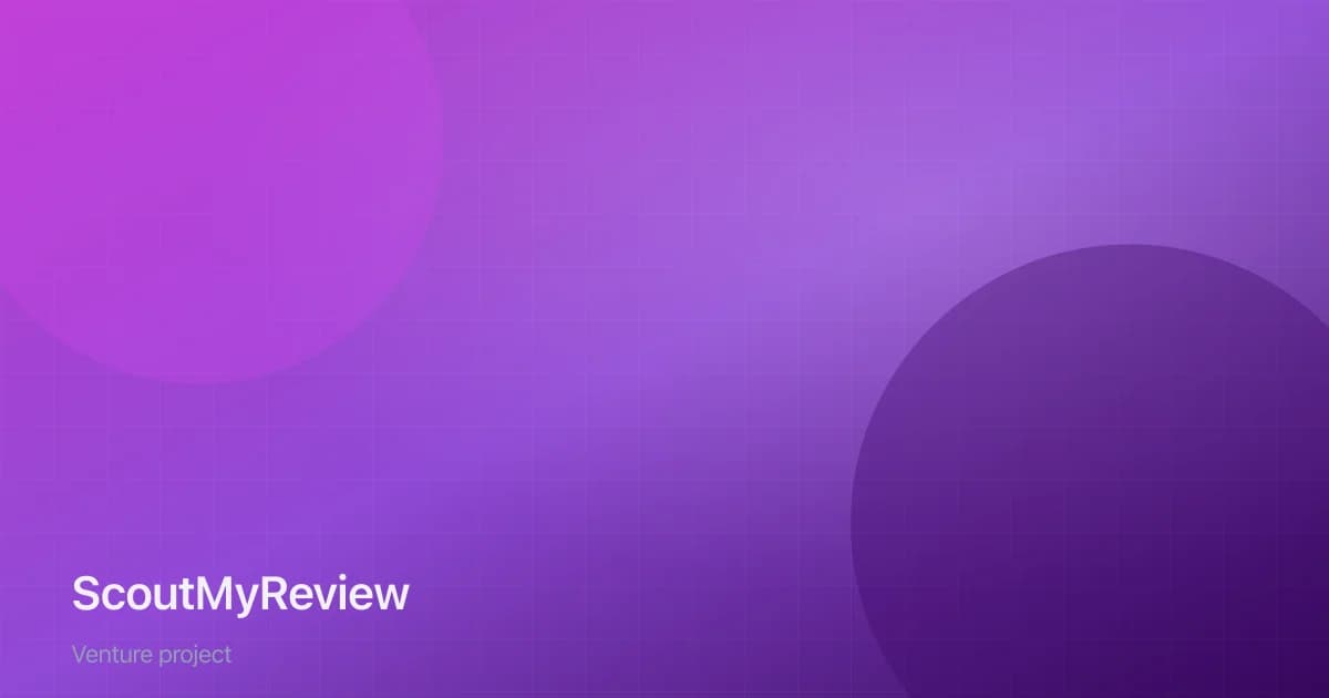 ScoutMyReview venture